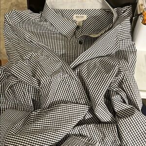 Black and White Gingham Shirt